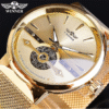 WINNER Men’s Skeleton Mechanical Watch – Luxury Automatic Self-Winding Stainless Steel Business Timepiece
