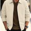 Men’s Shirt Jacket – Lightweight Transition Jacket for Daily Wear, Lapel Collar, Regular Fit, Available in Black, White, Blue, Khaki, Gray