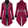Men's Vintage Prince Tailcoat Costume – Gothic Punk Cosplay Tuxedo from 17th/18th Century