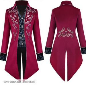 Men's Vintage Prince Tailcoat Costume – Gothic Punk Cosplay Tuxedo from 17th/18th Century