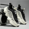 Men's Chunky Sole Futuristic Sneakers – Breathable Lightweight Running & Streetwear Shoes