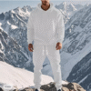 Men's Hoodie Tracksuit 2-Piece – Jacquard Streetwear for Daily & Outdoor Use