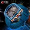 Men’s Quartz Chronograph Watch – Fashion Business Style, Waterproof with Luminous Calendar & Rubber Strap