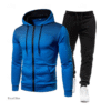 Men's Full Zip Tracksuit 2-Piece Set for Gym, Running & Casual Wear – Breathable Activewear