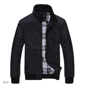 Men's Lightweight Bomber Jacket – Casual Zipper Windbreaker for Daily Wear & Outdoor Travel