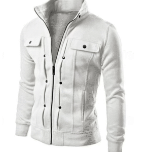 Men's Lightweight Shirt Jacket – Warm Standing Collar Transition Outerwear for Fall & Winter