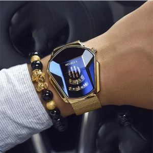 Luxury Men's Quartz Watch – Stainless Steel Fashion Timepiece with Modern Analog Design