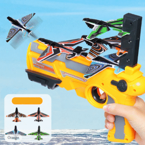 Airplane Launcher Toy – Foam Plastic Plane with Catapult Launcher for Outdoor Fun