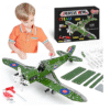 Metal Model Airplane Kit – 132 Scale Fighter Plane Building Set for Kids and Collectors