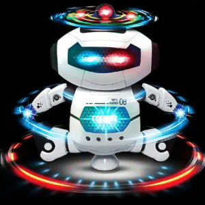 Musical Walking and Dancing Robot Toy – Flashing Lights & 360° Spinning Fun Toy for Kids