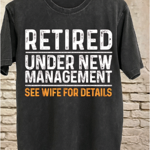 Men's Retired Graphic Tee – Washed Cotton Streetwear T-Shirt