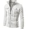 Men’s Lightweight Shirt Jacket – Standing Collar Zipper Jacket for Fall & Winter Daily Wear