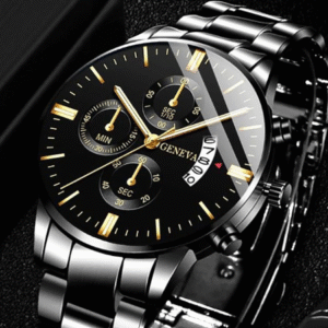 Luxury Stainless Steel Quartz Watch for Men – Business & Casual Calendar Watch
