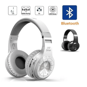 Original HT Wireless Bluetooth Headphones – Stereo Sound, Microphone, Bluetooth 5.0, Comfortable Headband, Hands-Free Calls