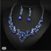 Elegant Geometric 3-Piece Jewelry Set for Weddings & Parties