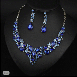 Elegant Geometric 3-Piece Jewelry Set for Weddings & Parties